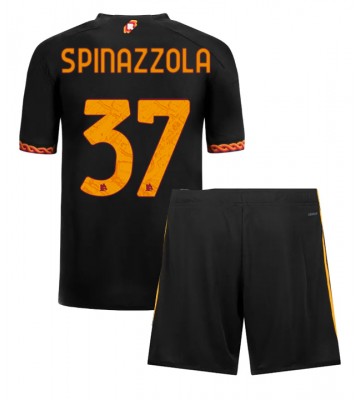 AS Roma Leonardo Spinazzola #37 Tredje Kläder Barn 2023-24 Kortärmad (+ Korta byxor)